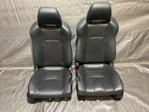 2007-2008 Nissan 350Z Coupe Black Leather Seats / Pair / 5Z018
